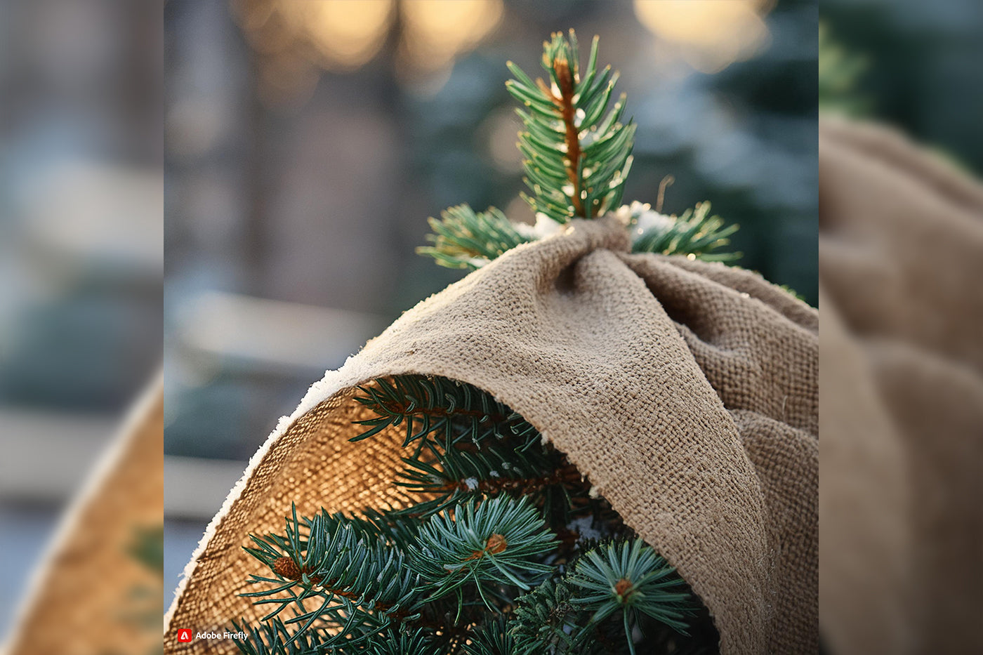 Tree Wrapping: How to Make Burlap Wraps for Winter
